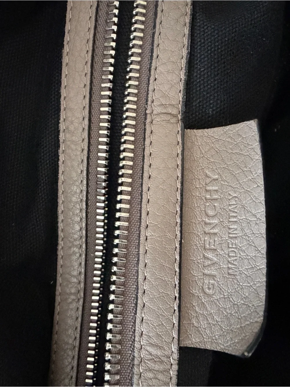 Givenchy Taupe Brown Nightingale Soft Leather Shoulder Bag